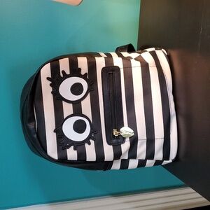 Betsey Johnson Whimsical Black and White Backpack